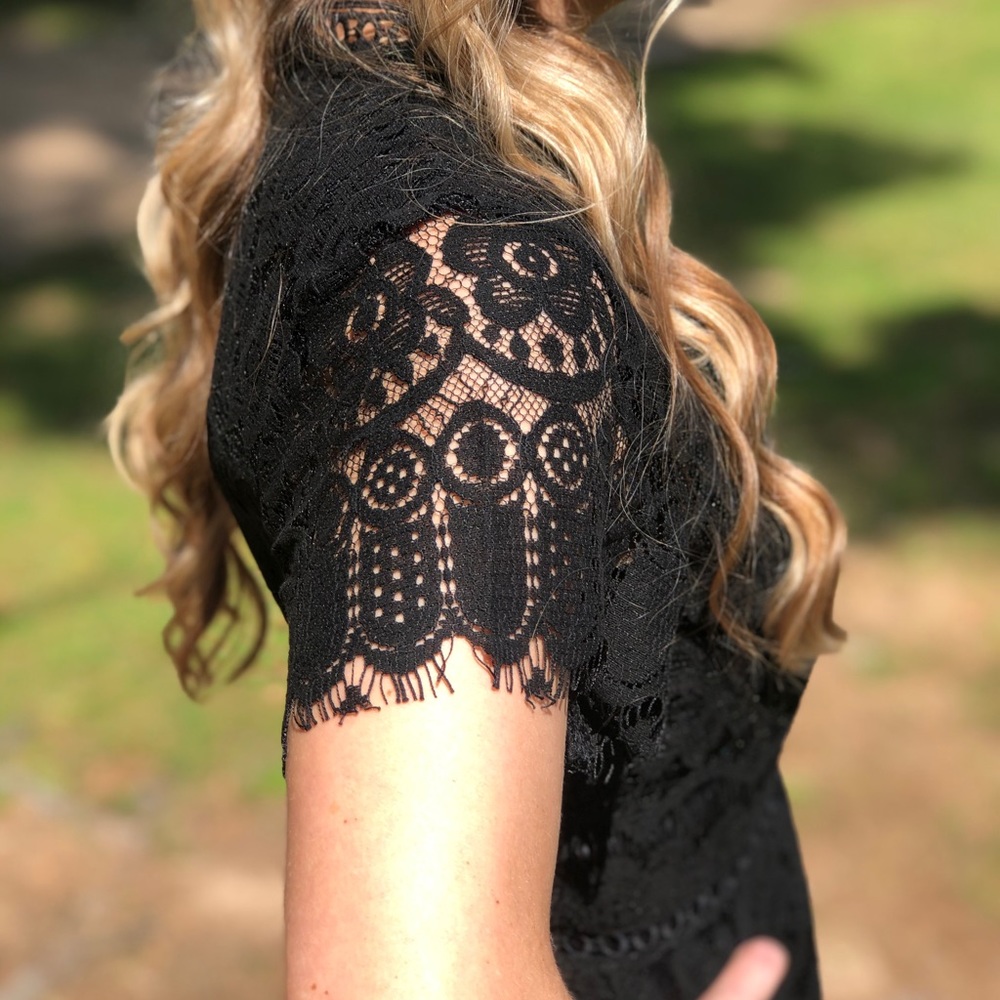 Black Lace Dress - Picture 2 of 8